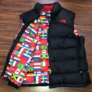 The north face puffer jacket vest